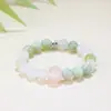 Populares en el comercio exterior, pulseras de cuentas hechas a mano para hombres y mujeres para aliviar la ansiedad, pulseras de la suerte del zodíaco de cristal natural europeas y americanas