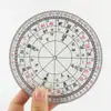 Régua Eixo Polar Baguá Refinada e Simplificada, Régua de Desenho de Placa Transparente Vinte e Quatro Montanhas, Localizador de Bússola, Venda por Atacado de Régua Eixo Polar
