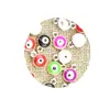 Plástico K Oro Doble Colgante Simple Colgante Redondo Azul Turquesa Godma Ojo del Diablo Conector de Pulsera