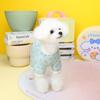 Roupas para Cachorro de Estimação Roupa de Casa de Quatro Pernas Primavera e Verão Waffle Floral Roupa para Pet Manga Curta