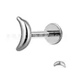 Aretes para labios y orejas con forma de fruta lindos de titanio Jiangtai F136, joyería para piercing corporal de aleación de titanio G23, aretes para cartílago de la oreja