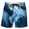 .Pantalones de Playa Sueltos para Hombre, Pantalones de Surf para Playa, Tendencia de Bañadores con Estampado de Humo Nuevo Verano 2022 Europeo y Americano