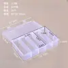 Caixa Plástica Transparente com Tampa de 10 Compartimentos, 15 Compartimentos, 24 Compartimentos, 28 Compartimentos para Organizar Miçangas, Joias, Ferragens e Equipamentos de Pesca