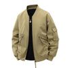 Figura 3D Jaqueta de Voo Masculina Primavera Nova Solta Ferramenta Roupa de Beisebol Casual Moda Masculina Marca Gola de Beisebol Americana