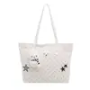 Bolso de mano lindo de lunares de gran capacidad para mujer, versión coreana, bolso tote de nicho para el día a día, bolso de hombro casual de moda para el trabajo