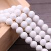 Accesorios para el cabello antiguos, imitación de jade, cuentas de vidrio de 6 mm, cuentas redondas brillantes, cuentas sueltas hechas a mano, accesorios para horquillas, cuentas de pintura