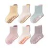 Calcetines para Bebé Serie de Colores Macaron Primavera y Otoño Calcetines para el Suelo Tubo Corto Suela de Goma Antideslizante Calcetines para Caminar en Interiores para Bebé Calcetines para Trampolín