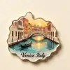 Venecia, Italia, Decoración Creativa Escénica Souvenir Turístico Imán Plano Magnético Acrílico para Refrigerador Regalo