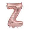 Decoração de Aniversário Casamento Versão Americana Balões de Filme de Alumínio com Letras 16 polegadas Letras A-Z Balões de Folha de Alumínio Rose Gold Atacado