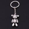 Europeu e americano criativo moda strass carro pingente chaveiro cheio diamante perfume garrafa urso bolsa feminina pingente jóias atacado