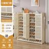 Porta doméstica externa sapateira multicamadas grande armário para sapatos corredor interno bambu simples novo 2024 entrada