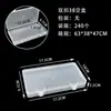 Venta Directa de Fábrica Caja de Plástico Rectangular Transparente con Tapa para Joyería, Cuentas, Bloques de Cera Caja de Almacenamiento, Caja de Empaque Transparente con Tapa abatible