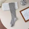 Meias Finas Longas Brancas Estilo Ballet JK Emagrecedoras para Mulheres, Estilo Japonês Primavera e Verão Malha Furada Respirável Finas para Panturrilha