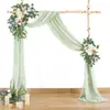 Cortinas de Boda de Arco de Gasa Evento de Boda en el Césped Decoración Exterior Cortinas Colgantes Arrangement de Caminos de Mesa Fantasía Transfronteriza