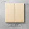 Enchufe Doméstico de Cinco Orificios 86 Empotrado Dos/Tres Polos Control Sencillo/Doble Panel de Interruptor de Pared Fábrica Retardante de Llama USB