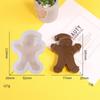 Vela Aromática de Homem de Gengibre Fofo de Desenho Animado Molde de Silicone DIY Decoração de Casa Enfeites Molde de Presente de Natal