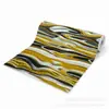 Pegatinas de pared autoadhesivas IXPE transfronterizas, patrones de ondas en negro, blanco y dorado, rollos de renovación de papel tapiz brillantes, al por mayor