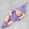 Muñeca de Reborn de Simulación de 7 Pulgadas Transfronteriza Muñeca Caliente para Dormir Traje Juguete de Bebé Durmiendo Muñeca de Vinilo de Ojos Cerrados