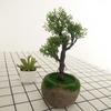 Mini Bonsai Pequeno Alta Simulação Pinheiro Pequeno Enfeites Feng Shui Decoração de Casa Produtos de Bancada de Bonsai de Pinheiro de Boas-Vindas