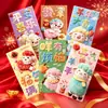Personalização de Fábrica Ano Novo de 2027 Ano do Carneiro Envelopes Vermelhos Bordados 3D Envelopes Vermelhos de Alto Valor para Casamentos e Aniversários