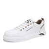 Zapatos Deportivos de Tablero para Hombre Zapatos Blancos de Moda Primavera y Otoño Zapatos de Hombre 2025 Nuevos Zapatos Casuales de Cuero para Hombre Primavera Transpirable
