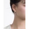 Pendientes de Plata de Ley S925 con Forma de Guitarra para Hombres y Mujeres Verano Diseño de Nicho Nueva Moda Asimétricos Simples Pendientes de Gama Alta