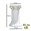 Base de Suporte de Exibição de Coluna Romana de Gesso Resina Vasos de Flores para Jardim Pátio Adornos de Adereços de Casamento Estilo Europeu Coluna Romana