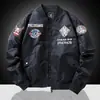 Chaqueta de Hombre Primavera y Otoño Nuevo Estilo Chaqueta Aviador Bordada para Hombre Verde Militar Ropa de Trabajo Casual Chaqueta de Béisbol Marca de Moda