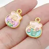 Pingente tradicional de peixe koi com gota de óleo banhado a ouro para riqueza e fortuna, nova pulseira de liga estilo chinês, acessórios de joias com caractere da fortuna atacado