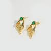 Explotaciones europeas y americanas pendientes de flor vintage con circonita diseño de pulpo personalidad femenina pendientes joyería al por mayor