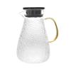 Hervidor de agua fría de vidrio de gran capacidad para el hogar, tetera con filtro y tapa de acero inoxidable.
