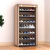Zapatero Simple Tipo F para Uso Doméstico, Zapatero de Tela Almacenamiento a Prueba de Polvo, Estante de Almacenamiento Multicapa, Organizador de Almacenamiento de Zapatos