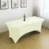 Fundas de mesa elásticas hechas a medida, manteles de alta gama para hoteles y restaurantes, decoraciones para bodas y banquetes, fundas de mesa rectangulares gruesas y cubiertas para barras de bar