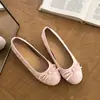 Zapatos Planos Redondos Franceses con Lazo para Mujer 2026 Suela Suave Aumento Interno de Altura Pies que No se Cansan Versátiles para el Trabajo Bailarinas