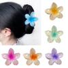 Novo Grampo de Cabelo Flor de Ovo Colorido de Plástico Perfumado Dopamina Flor Doce Elegante Pequeno Estilo Chanel Simples