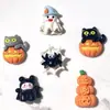 Linterna de calabaza de Halloween, fantasma de dibujos animados, suministros de manualidades DIY, accesorios para el cabello, pegamento de crema, accesorios de resina, materiales