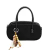 Bolsa Matelassê Retrô 2025 Novo Início de Outono Versátil Transversal Moda Simples Bolsa de Mão Feminina Bolsa Bowling