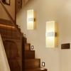 Lâmpada de Parede LED Acrílico Moderna Minimalista para Interior de Hotel Quarto Mesa de Cabeceira Corredor Escada Sala de Estar Modelo Escovado