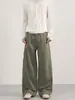 Ropa para Hombre Lktm Diseño Desestructurado Retro Americano Pantalones Casuales Lavados Unisex Sueltos Arrugados Pierna Recta Pantalones Caídos