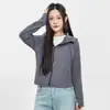 Nuevo Modelo 2026 Serie Lu Sudadera Holgada Adelgazante de Cintura Ultra Alta para Mujer, Top de Felpa Cepillada para Mujer, Chaqueta Cálida con Capucha para Mujer, Otoño