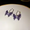 Pendientes Colgantes de Mariposa con Circonita de Aguja Plateada, Lujo Ligero, Gama Alta, Pendientes Exquisitos, Estilo Versátil de Nicho, Pendientes para Mujer al por Mayor
