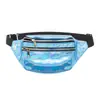 Riñonera de Moda con Brillo Láser para Guardar el Teléfono, Bolso Cruzado de Pecho a la Moda, Bolso de Hombro Deportivo Brillante Casual para Correr