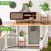 Amazon soporte para plantas y flores de madera en forma de cruz de pie para balcón con ruedas móvil multicapa soporte para macetas de flores verde