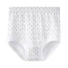 Ropa interior de anciana bragas para mujer mediana edad y ancianos transpirables holgadas talla grande de cintura alta algodón puro todo algodón triángulo bragas para personas mayores
