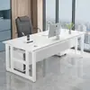 Escritorio de oficina, escritorio de computadora para una persona, mesa de entrenamiento estilo minimalista, escritorio de oficina para jefe grueso y reforzado, escritorio de gerente, escritorio de estudio