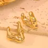 Brincos de Acrílico em Forma de U Geométricos Coração de Amor de Luxo Leve Europeus e Americanos Brincos Vintage de Alto Padrão de Nicho Joias para Orelha para Mulheres