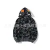 Comércio exterior transfronteiriço, marca da moda estilo japonês, design de cabeça de tubarão, multicolorido, estilo casual clássico, jaqueta aberta na frente