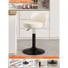 Taburete de bar moderno minimalista para el hogar, altura ajustable, giratorio, taburete alto, caja registradora, comercial, extra alto, respaldo suave acolchado, silla giratoria