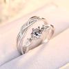 Anillo de Pareja Alianza Flor de Durazno Diez Millas Moda Coreana Popular Joyería de Mano Anillo Anillo Abierto para Mujer Venta al por Mayor Transfronteriza