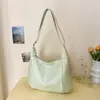Bolso Tote de Moda Casual de Gran Capacidad, Color Sólido, Nuevo Estilo Verano 2026, Hermoso, de un Solo Hombro Cruzado para Mujer